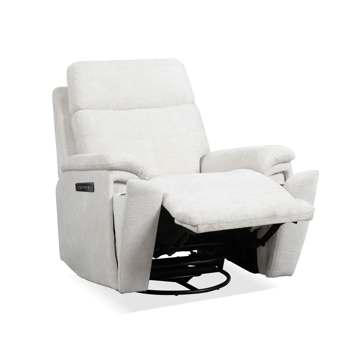 REFINED PEARL SWIVEL GLIDER RECLINER POWER HEADREST / LUMBAR