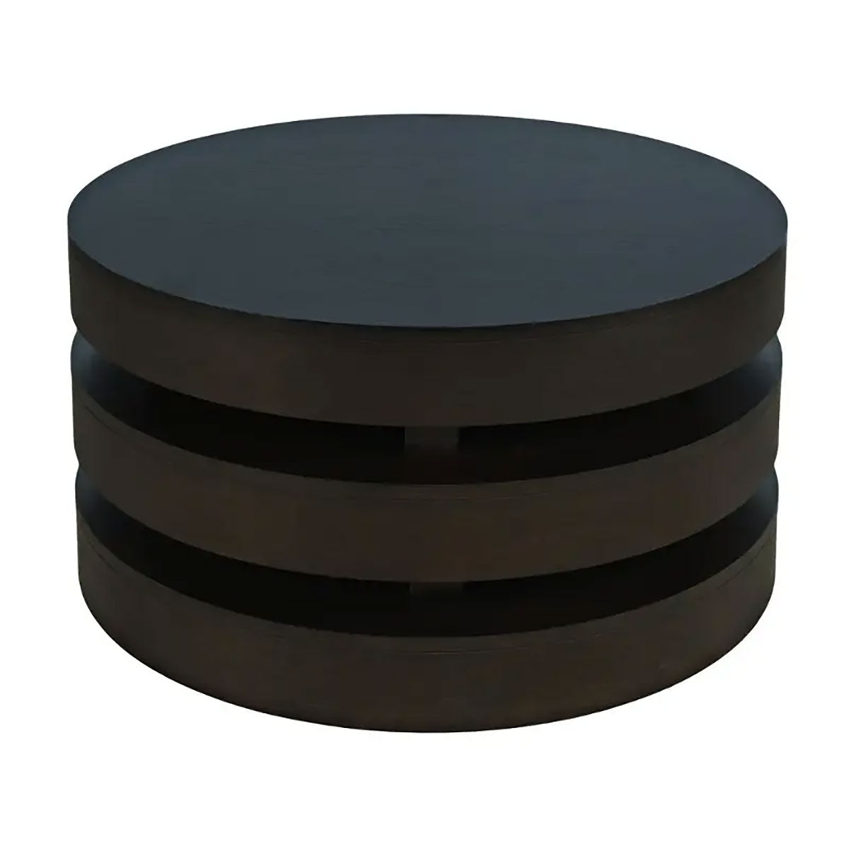 BRIX BLACK ROUND COCKTAIL W/CASTER