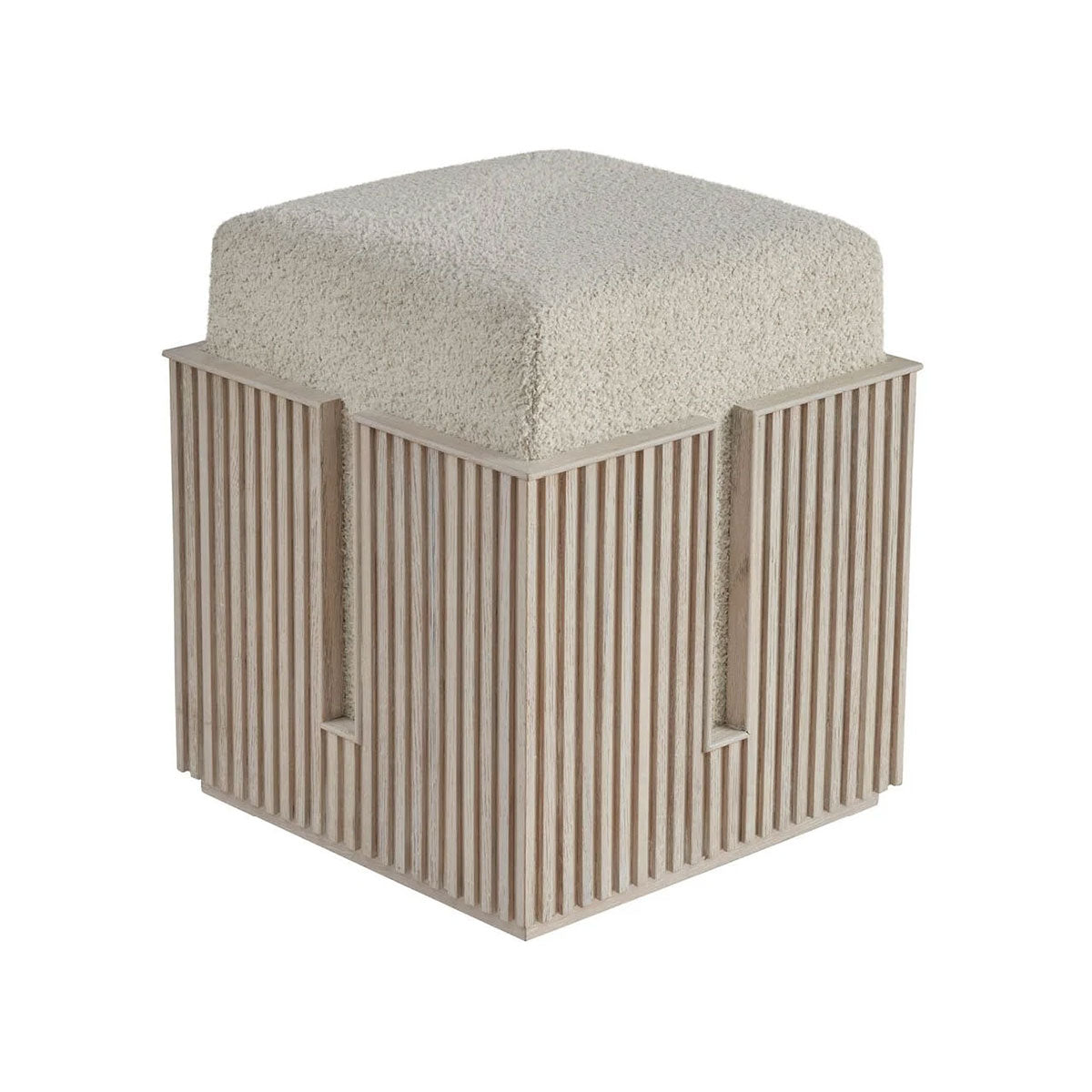 Carmen White Bunching Stool