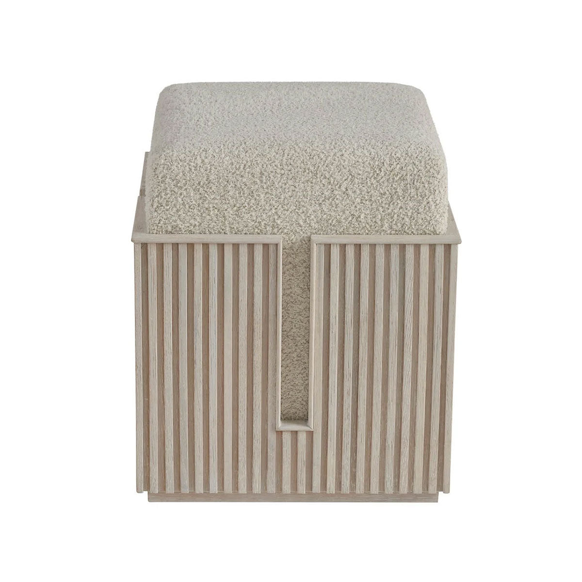 Carmen White Bunching Stool