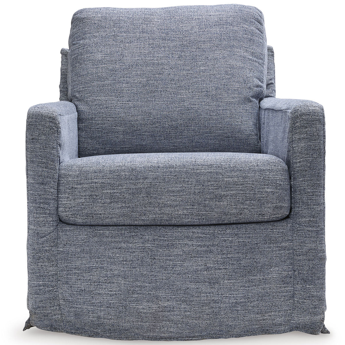 NENANA NUVELLA DENIM SWIVEL GLIDER CHAIR
