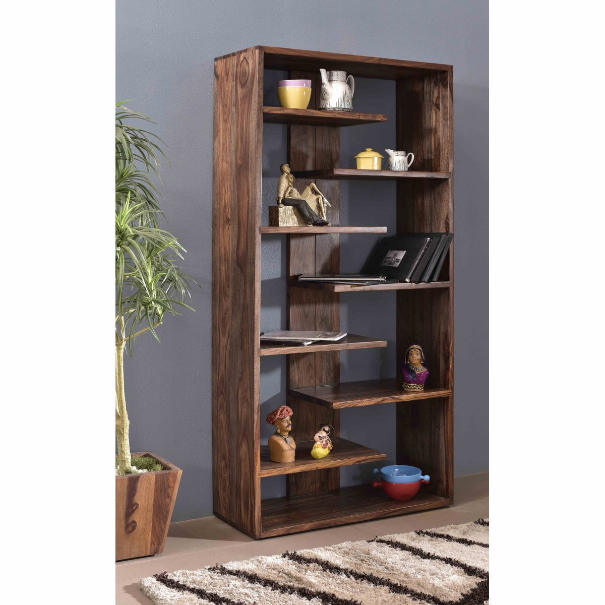 BOOKCASE WITH SEVEN SHELVES