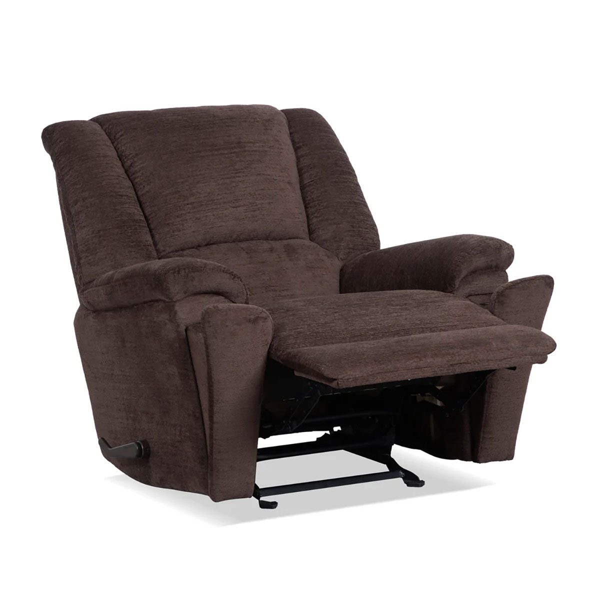 PLUSH BUFFALO SWIVEL GLIDER RECLINER