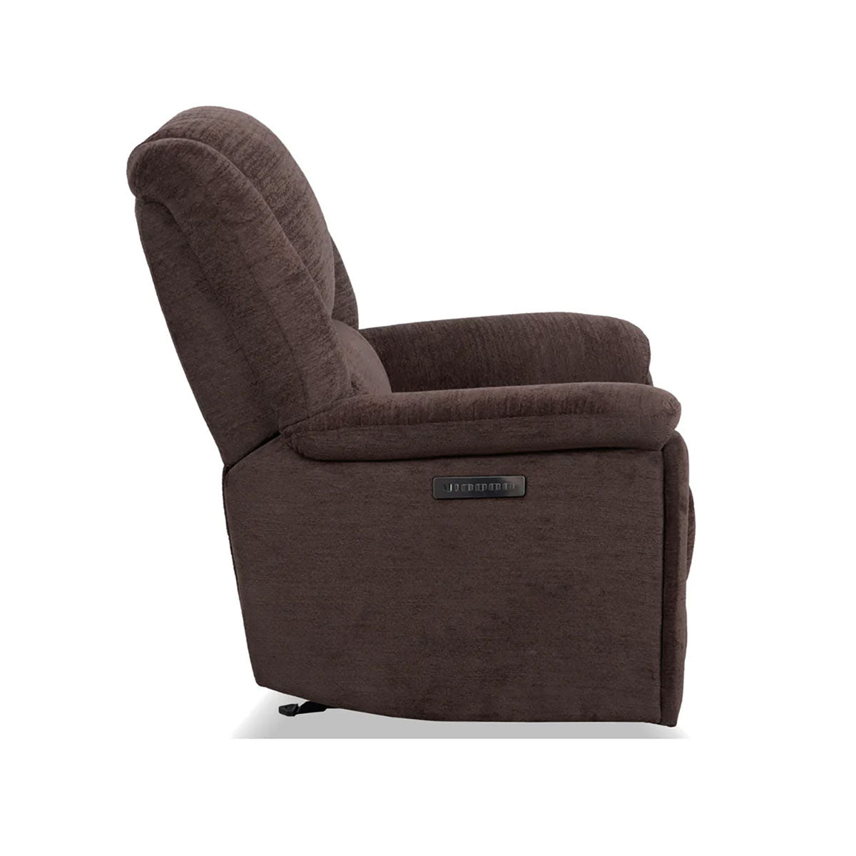 PLUSH BUFFALO SWIVEL GLIDER RECLINER  W/POWER HEADREST /LUMBAR