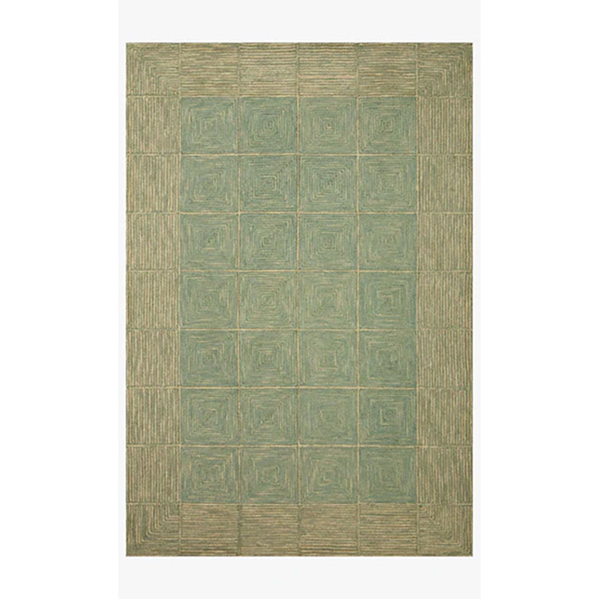 FRANCIS 02 GREEN/NATURAL  8'6X12' RUG