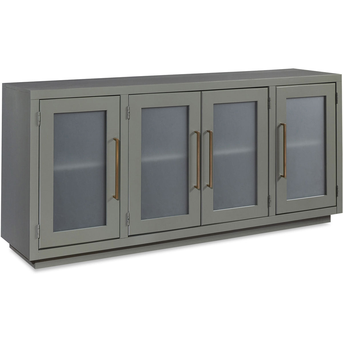 PERRY 66" CONSOLE W/FOUR DOOR IN GREEN