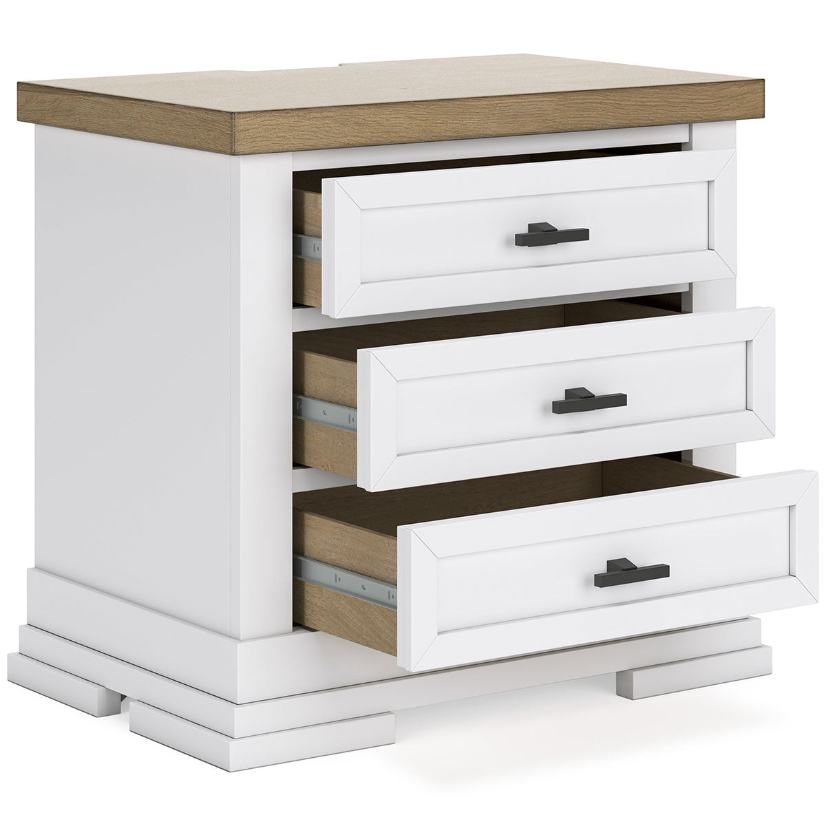Ashbryn Three Drawer Nightstand