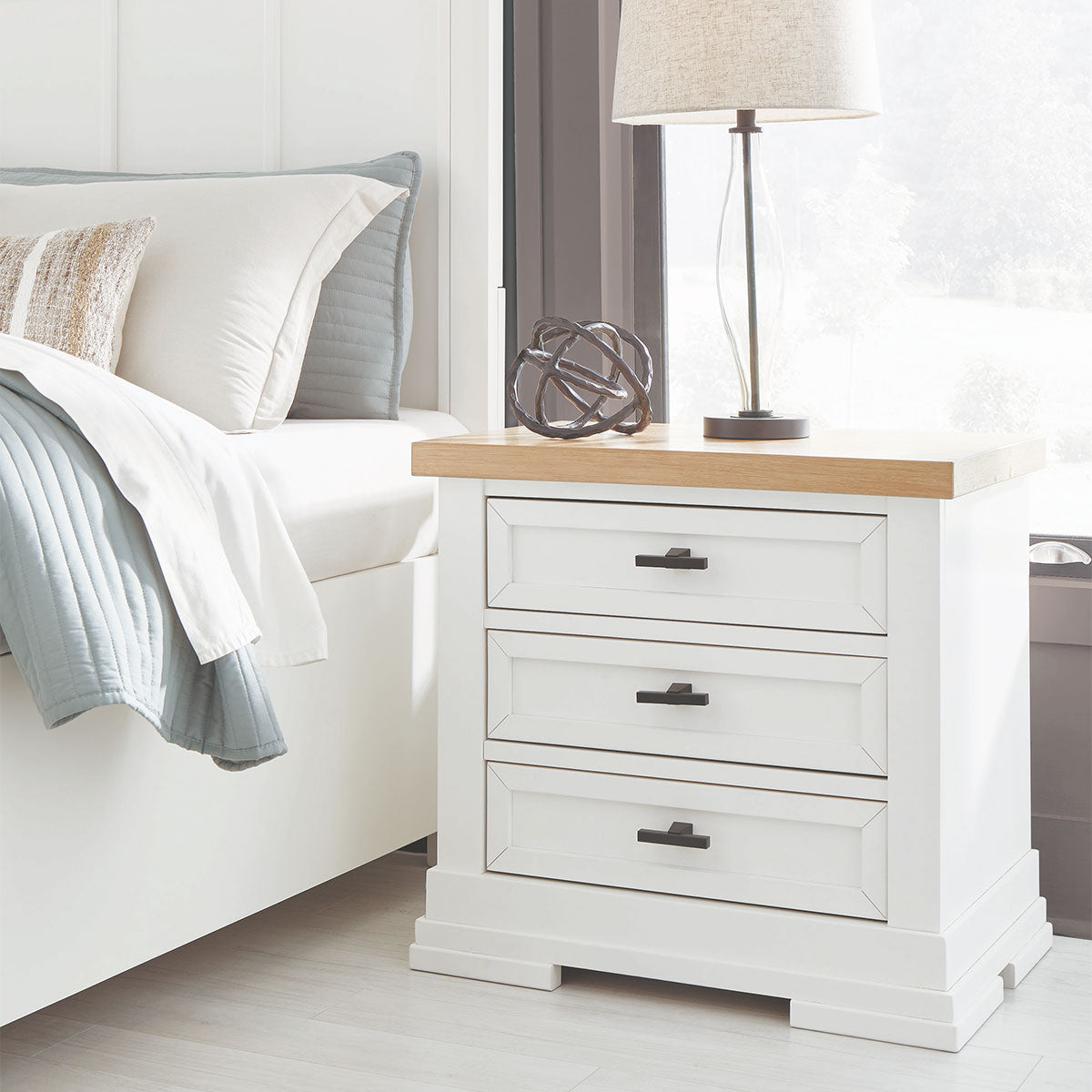 Ashbryn Three Drawer Nightstand