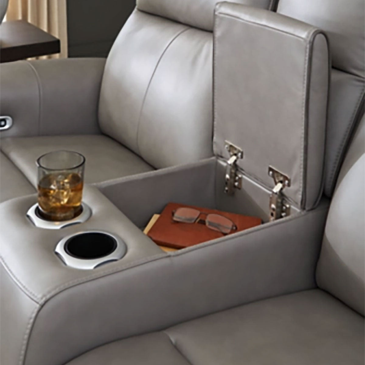 5Z COMFORT CONSOLE LOVESEAT W/ POWER HEADREST / MASSAGE
