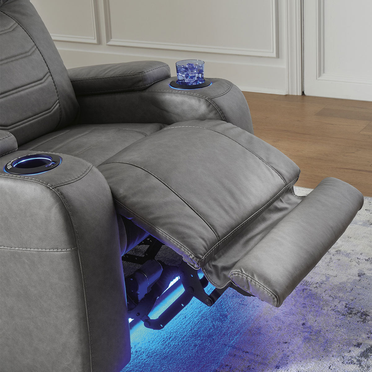 SCHOONER RECLINER W/POWER HEADREST IN SLATE
