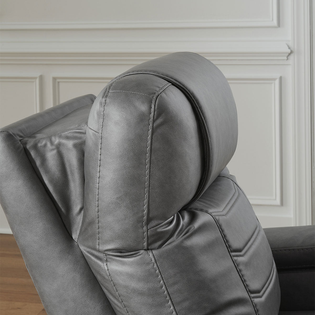 SCHOONER RECLINER W/POWER HEADREST IN SLATE