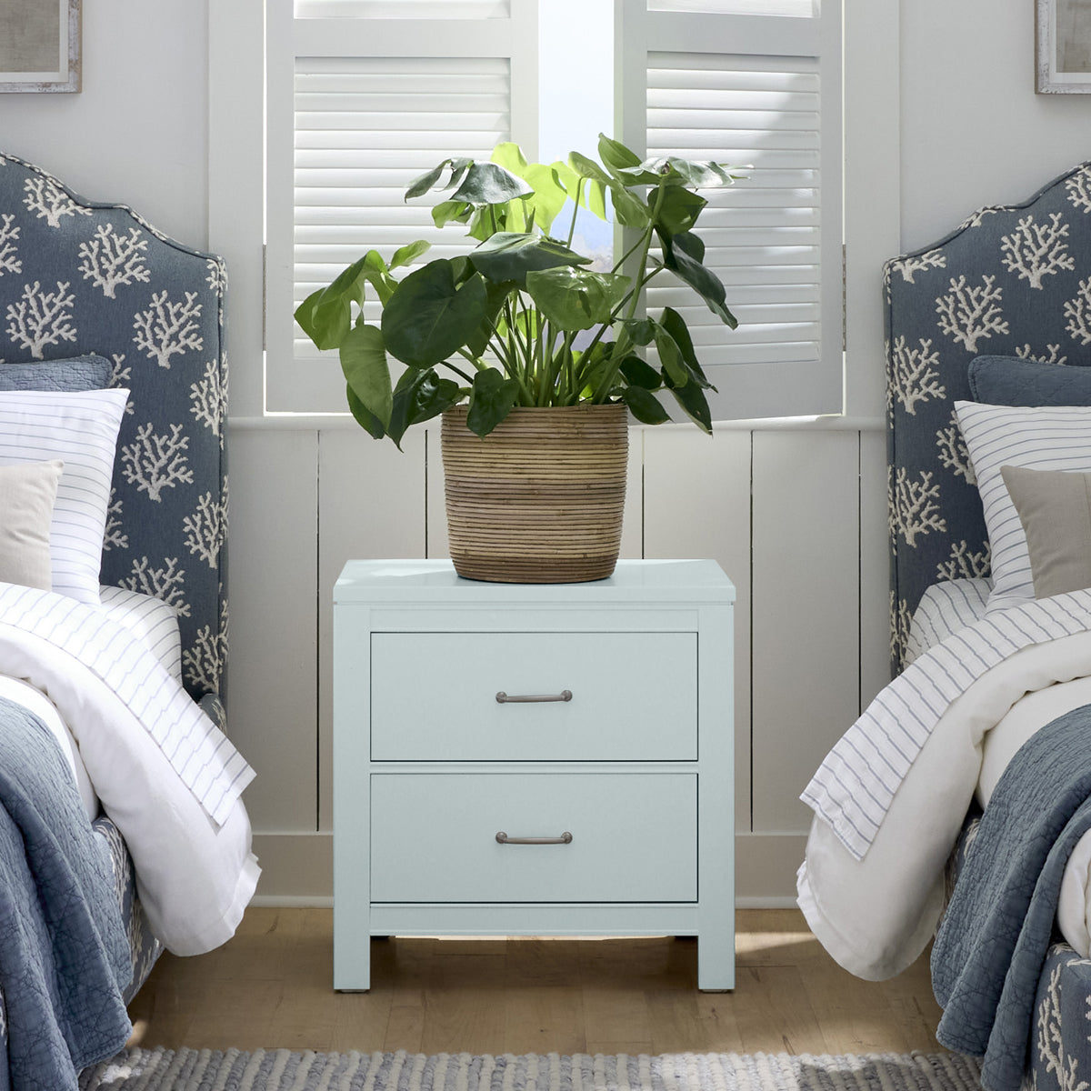 T&t Blue Maple Nightstand