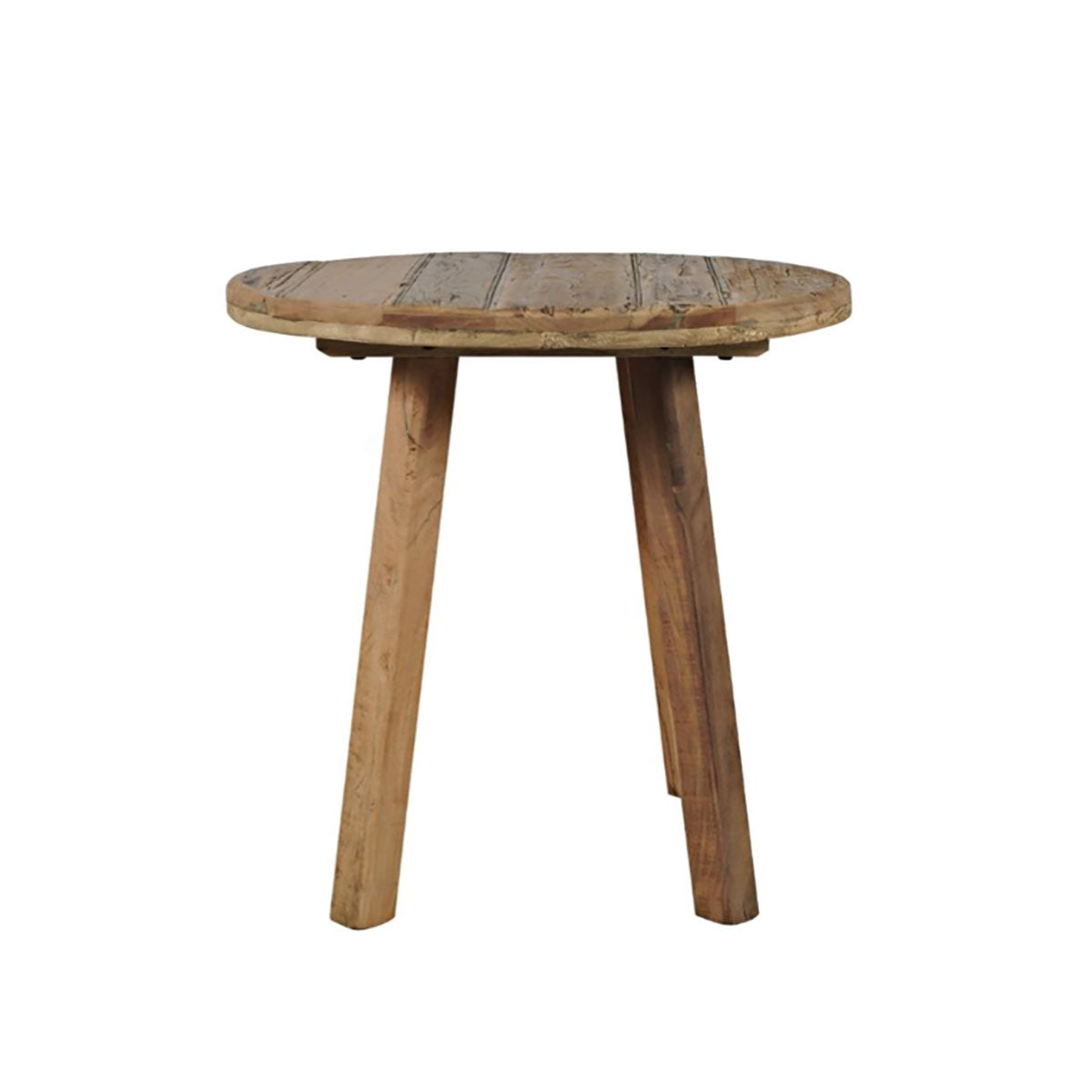 RECLAIMED ROUND END TABLE