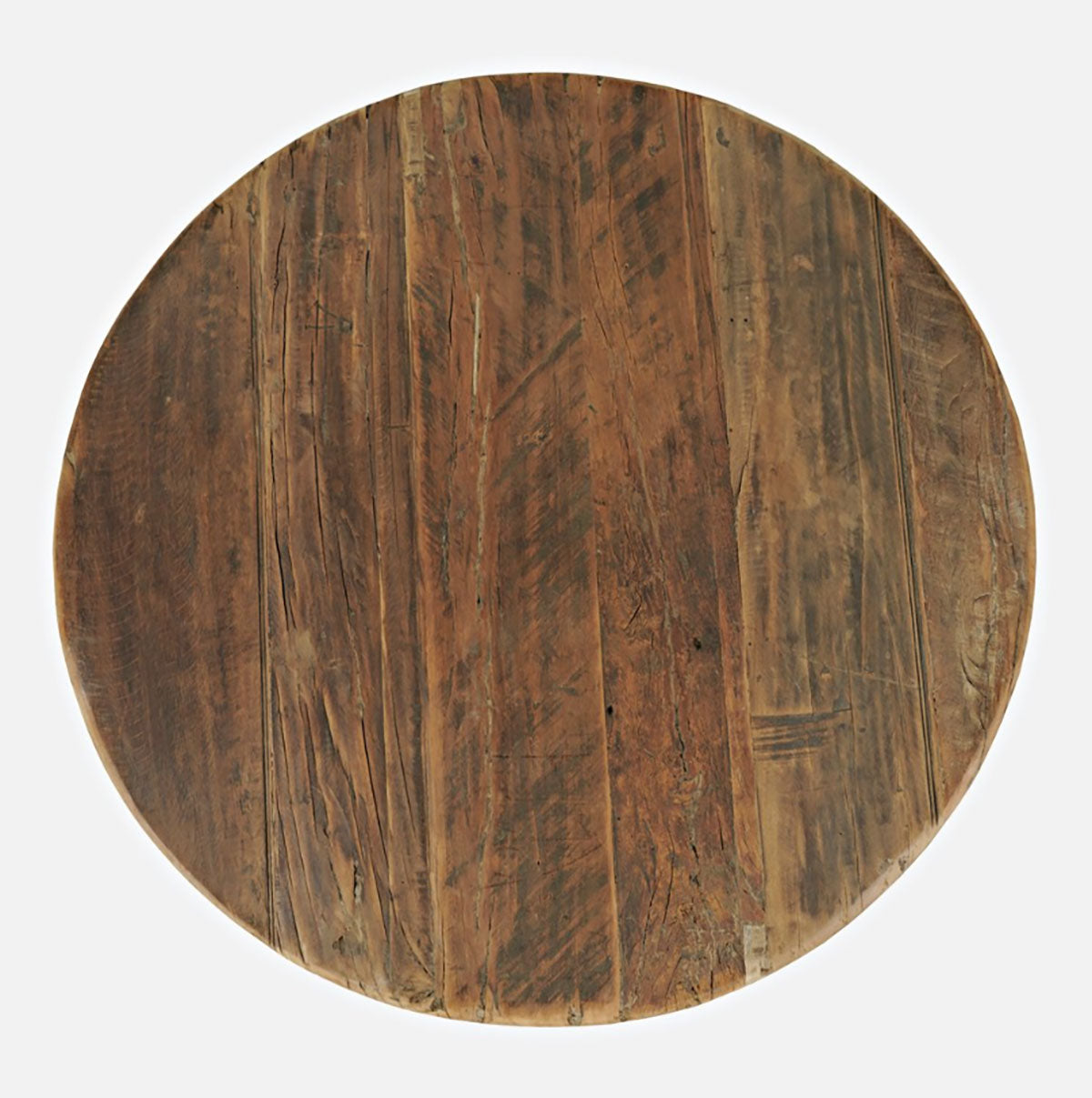 RECLAIMED ROUND END TABLE