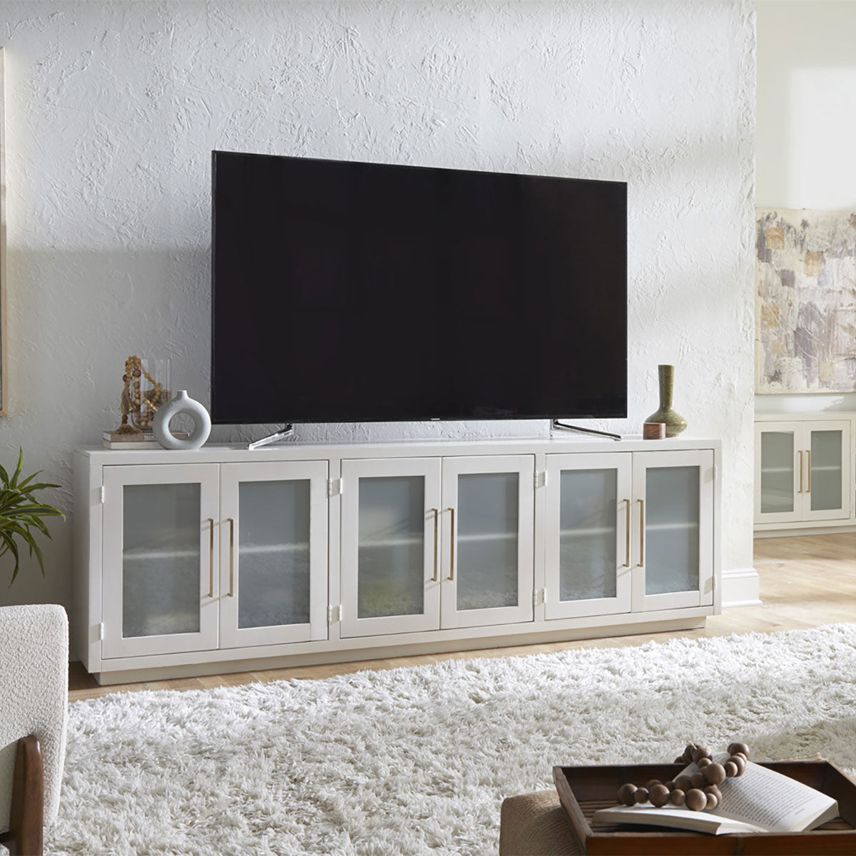 PERRY 97" CONSOLE IN WHITE