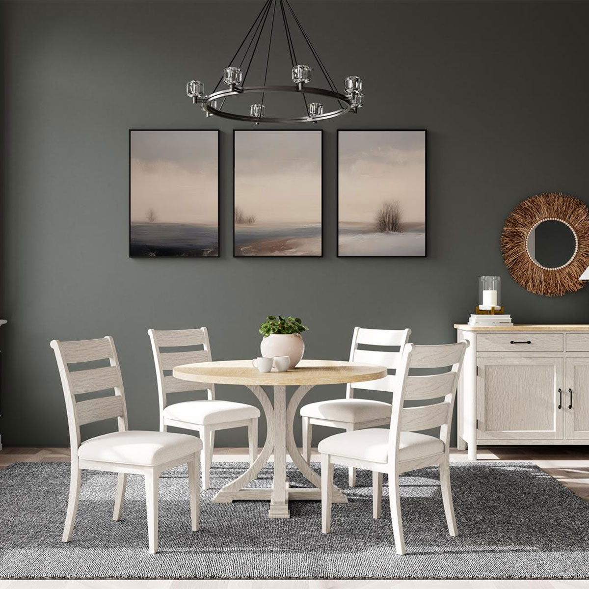 GLENDALE ROUND DINING TABLE