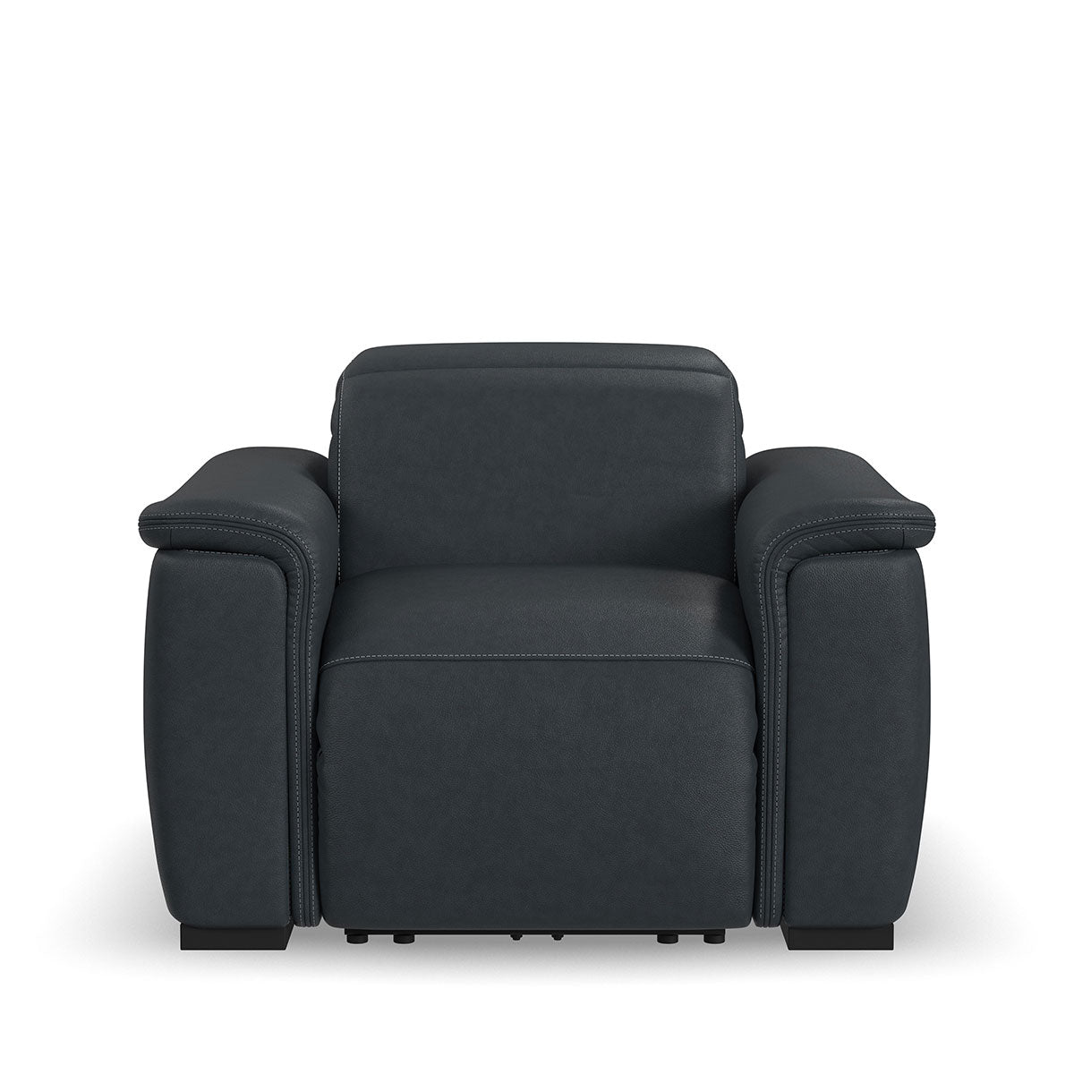 CAMDEN BLUE RECLINER W/POWER HEADREST