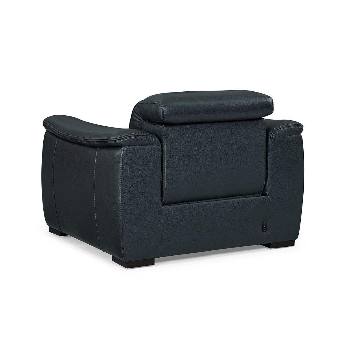 CAMDEN BLUE RECLINER W/POWER HEADREST