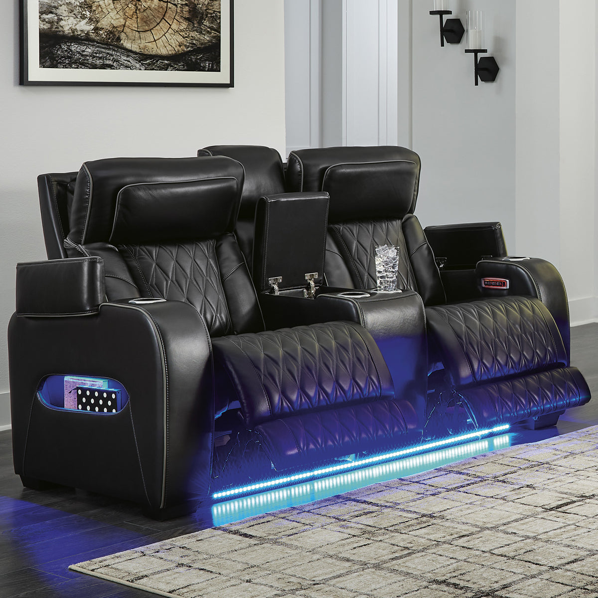 OPTIMUS BLACK CONSOLE LOVE W/POWER HEADREST