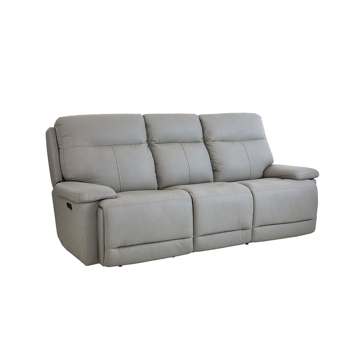 FLETCHER GRAY SOFA W/ POWER HEADREST