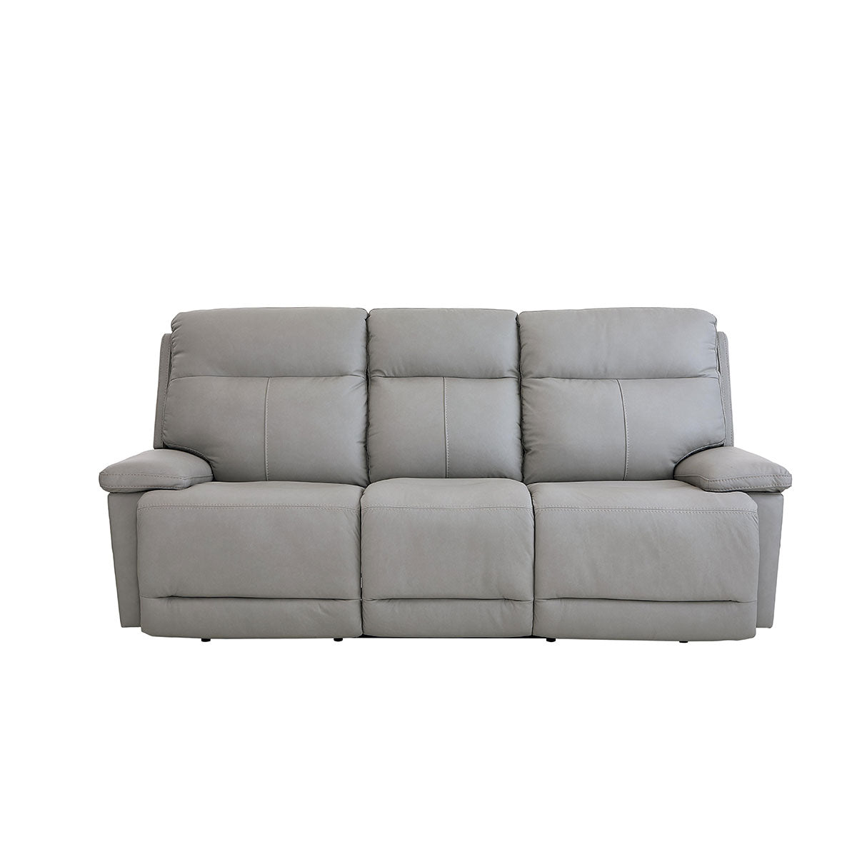 FLETCHER GRAY SOFA W/ POWER HEADREST
