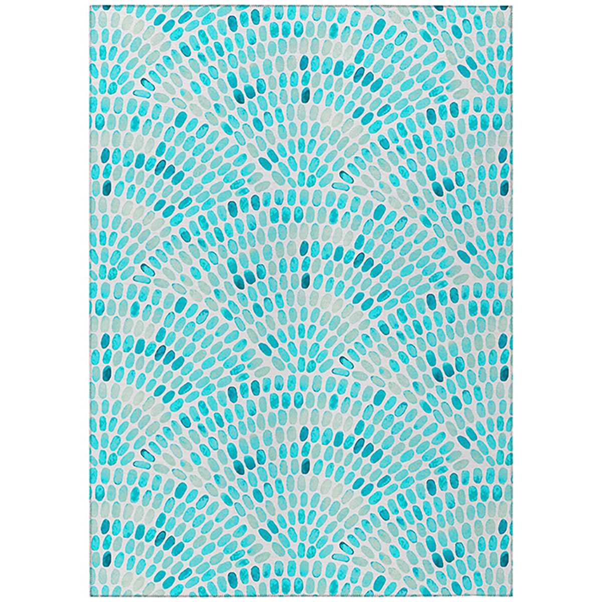 SEABREEZE 7 TEAL 8X10 RUG