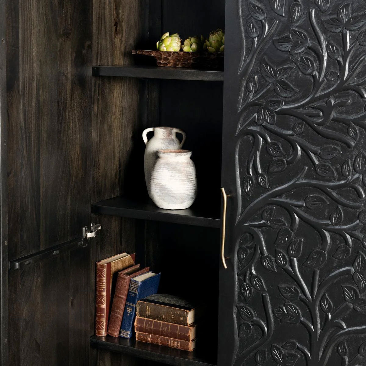 ALBERO BLACK TALL CABINET
