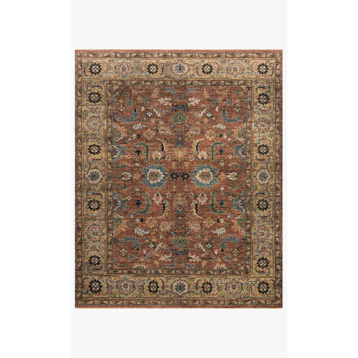 HEIRLOOM 08 BRICK/SAND 8X10 AREA RUG