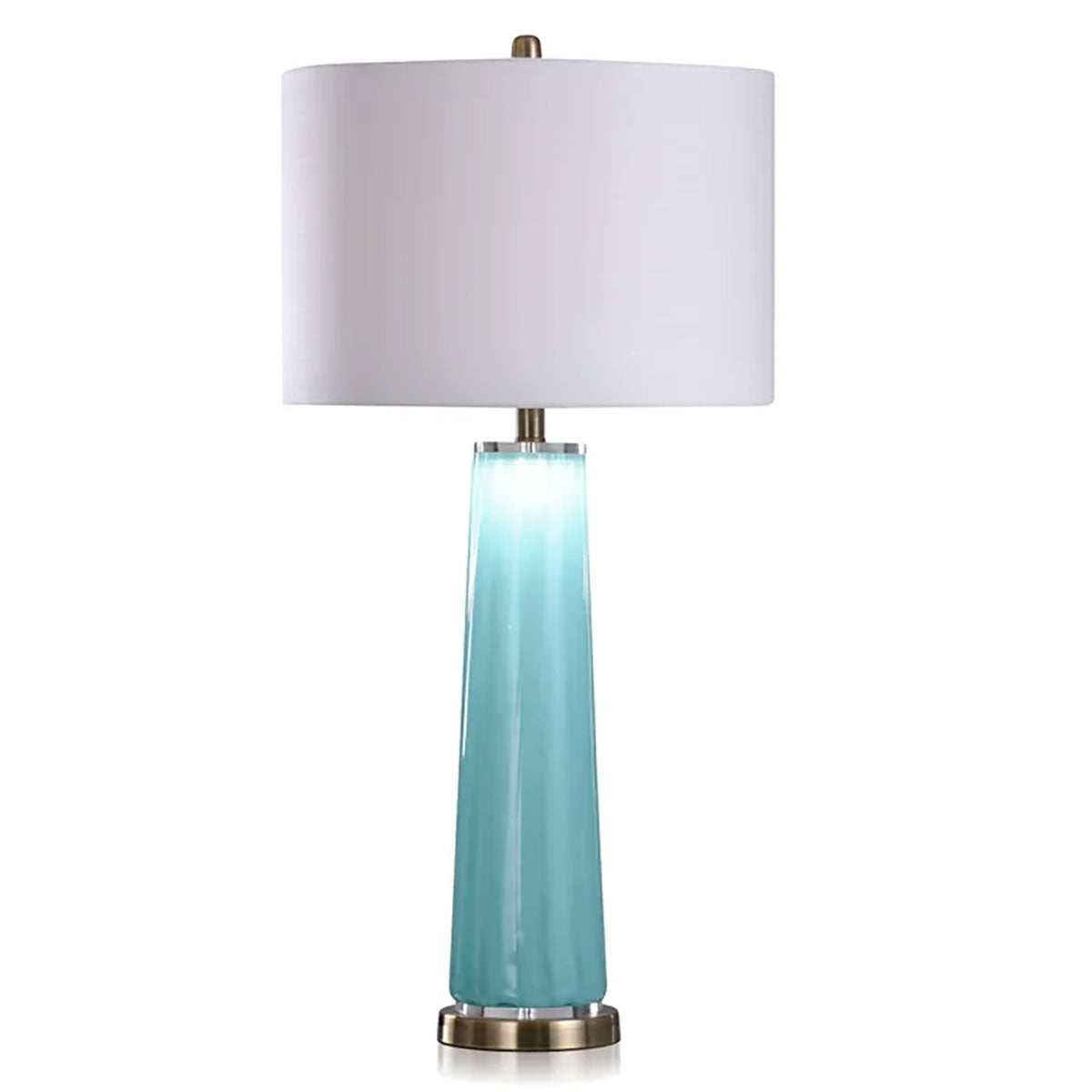Solapur Sky Ocean Blue Glass Lamp