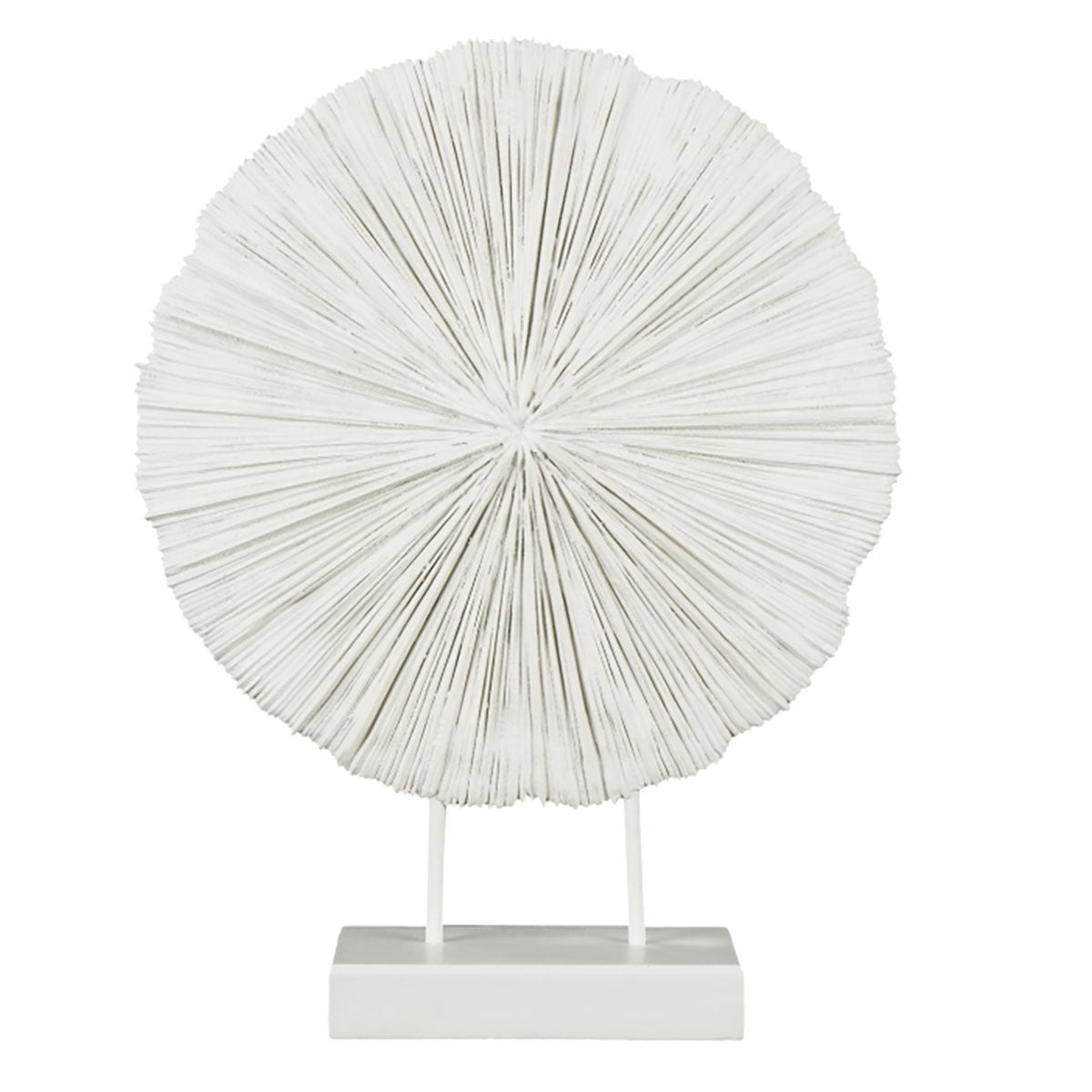 Resin Coral Round Sculpture