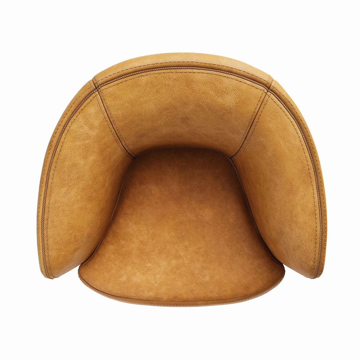 BAROLO CARAMEL LEATHER SWIVEL CHAIR