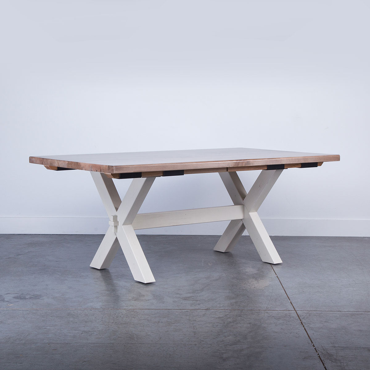 CROSSBUCK EXT 7PC MAPLE DINING