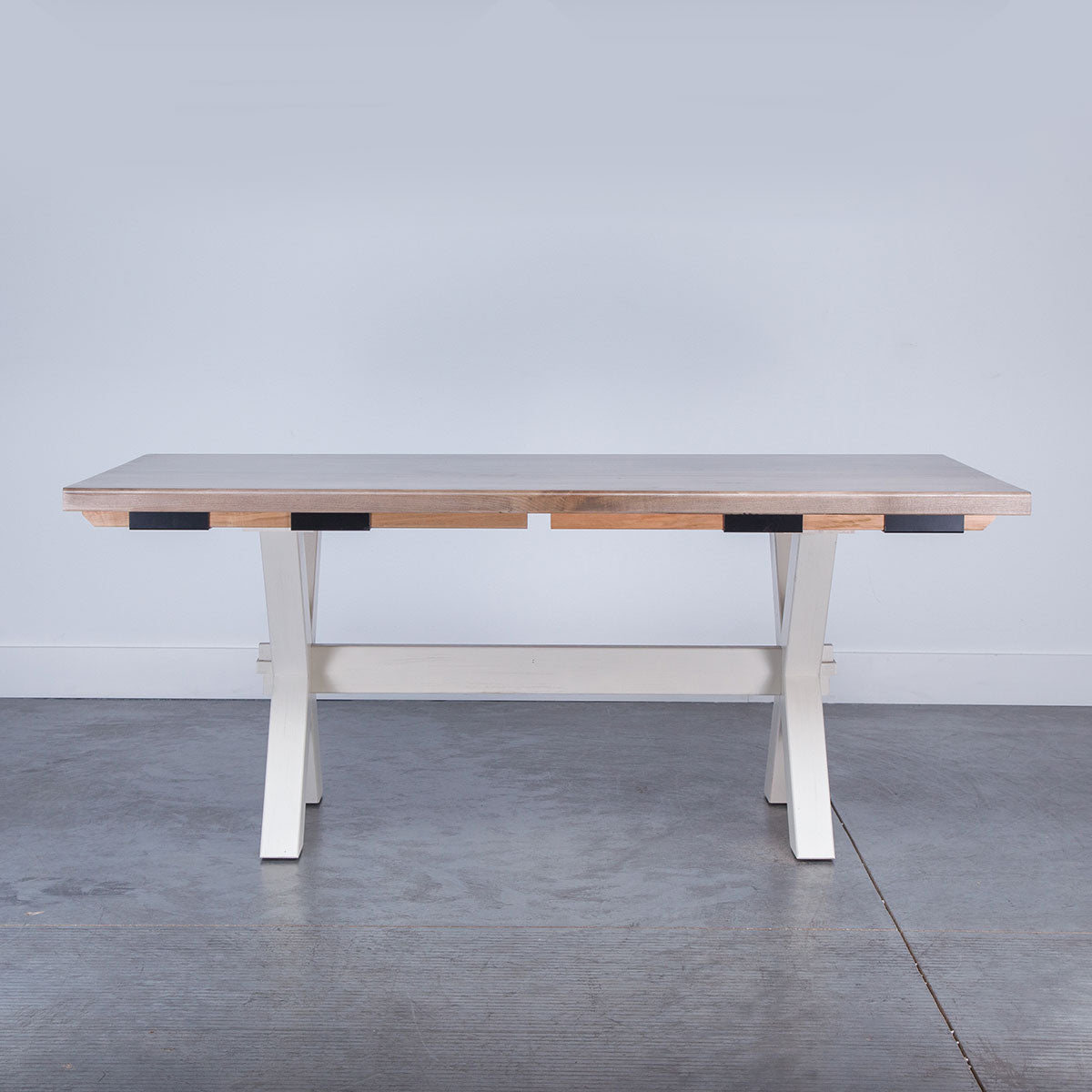 CROSSBUCK EXT 7PC MAPLE DINING