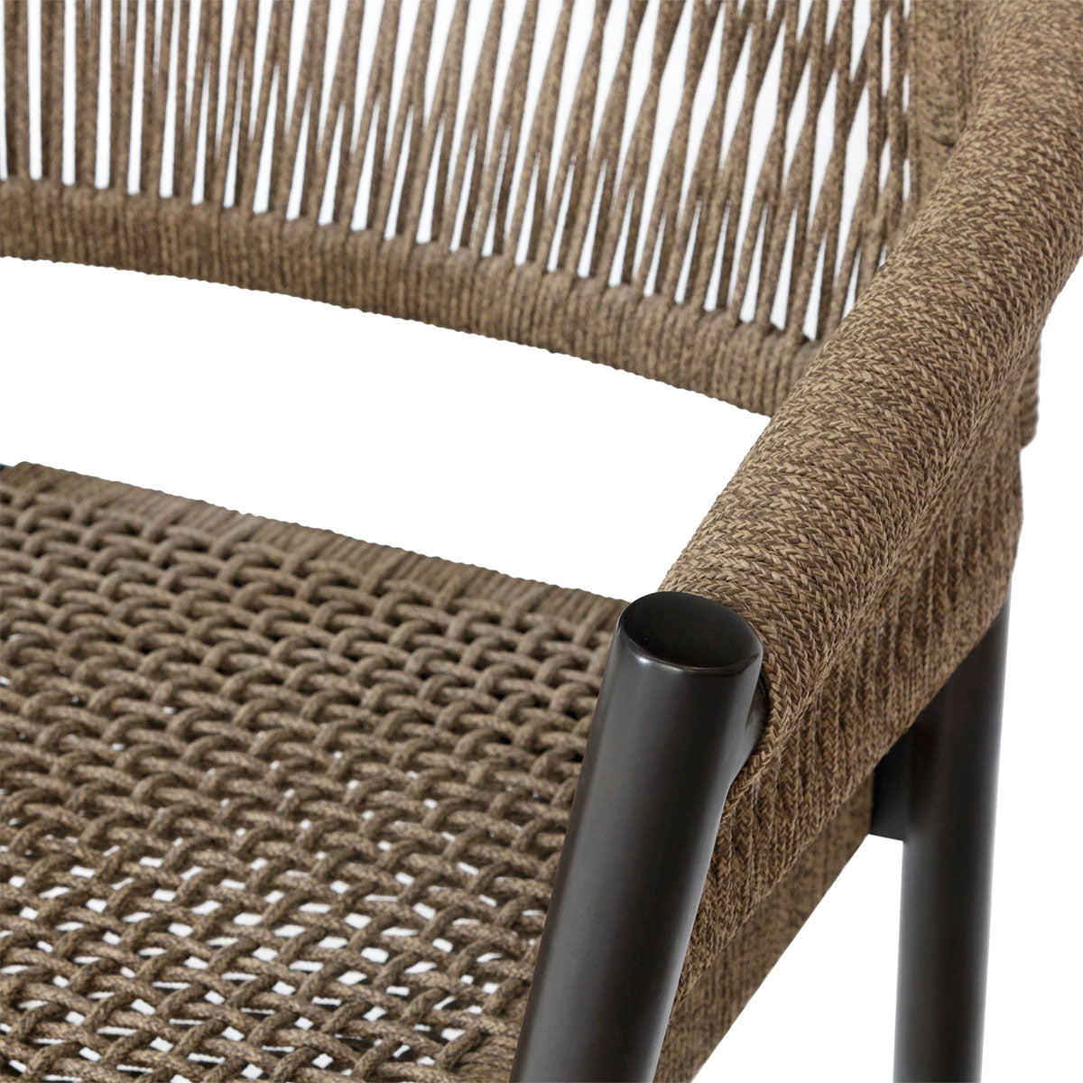 DORIS OUTDOOR CHAIR PAIR IN TRUFFLE