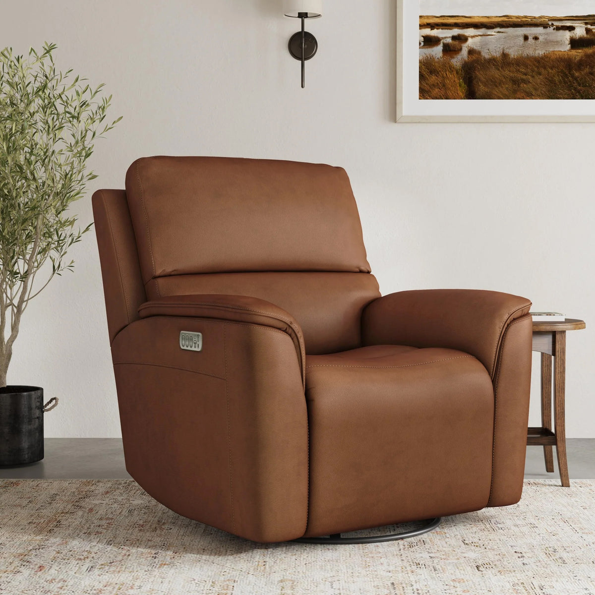 HENRY CARM SWIVEL GLIDER W/PHR/LUM/MAS