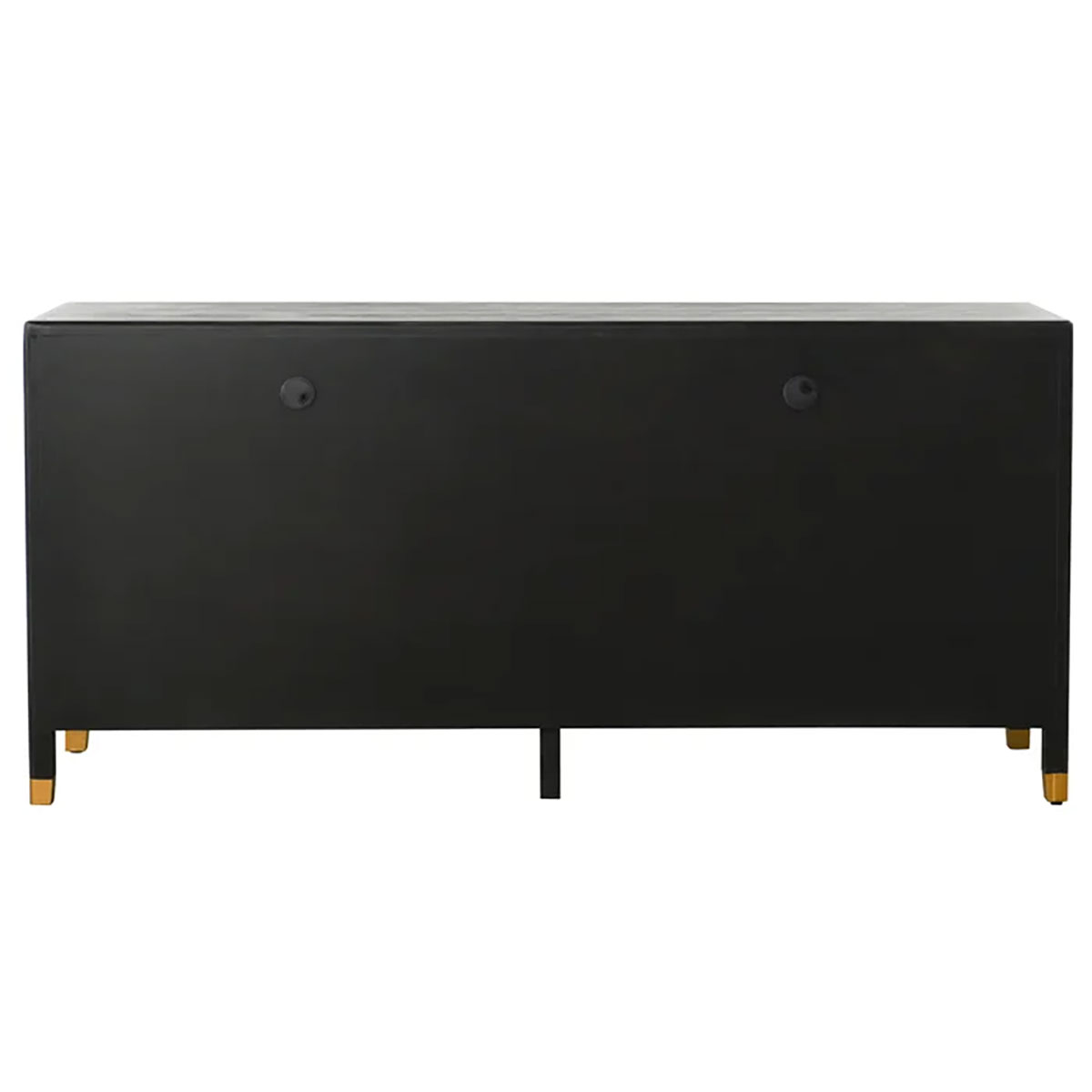 BLACK AND WHITE FOUR DOOR SIDEBOARD