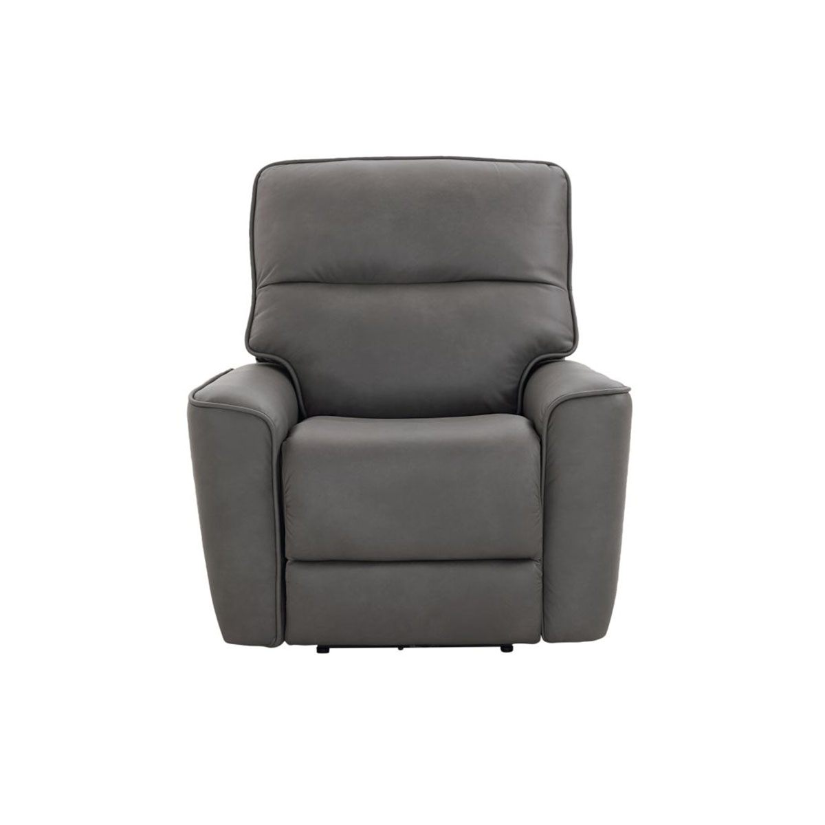 KENNETH GUNMETAL WALL RECLINER W/POWER HEADREST