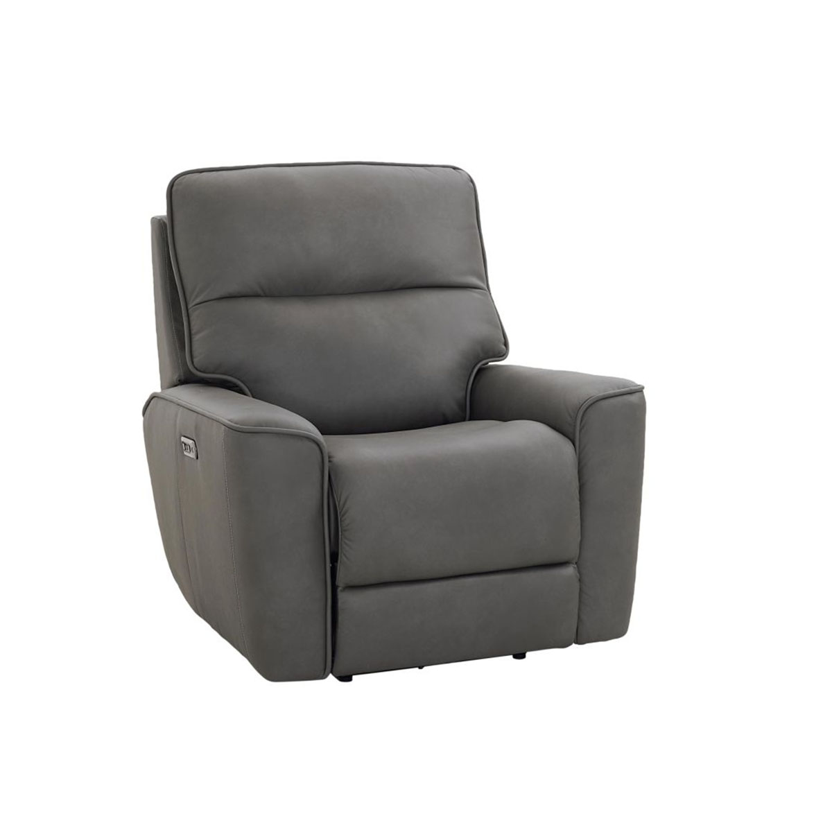 KENNETH GUNMETAL WALL RECLINER W/POWER HEADREST