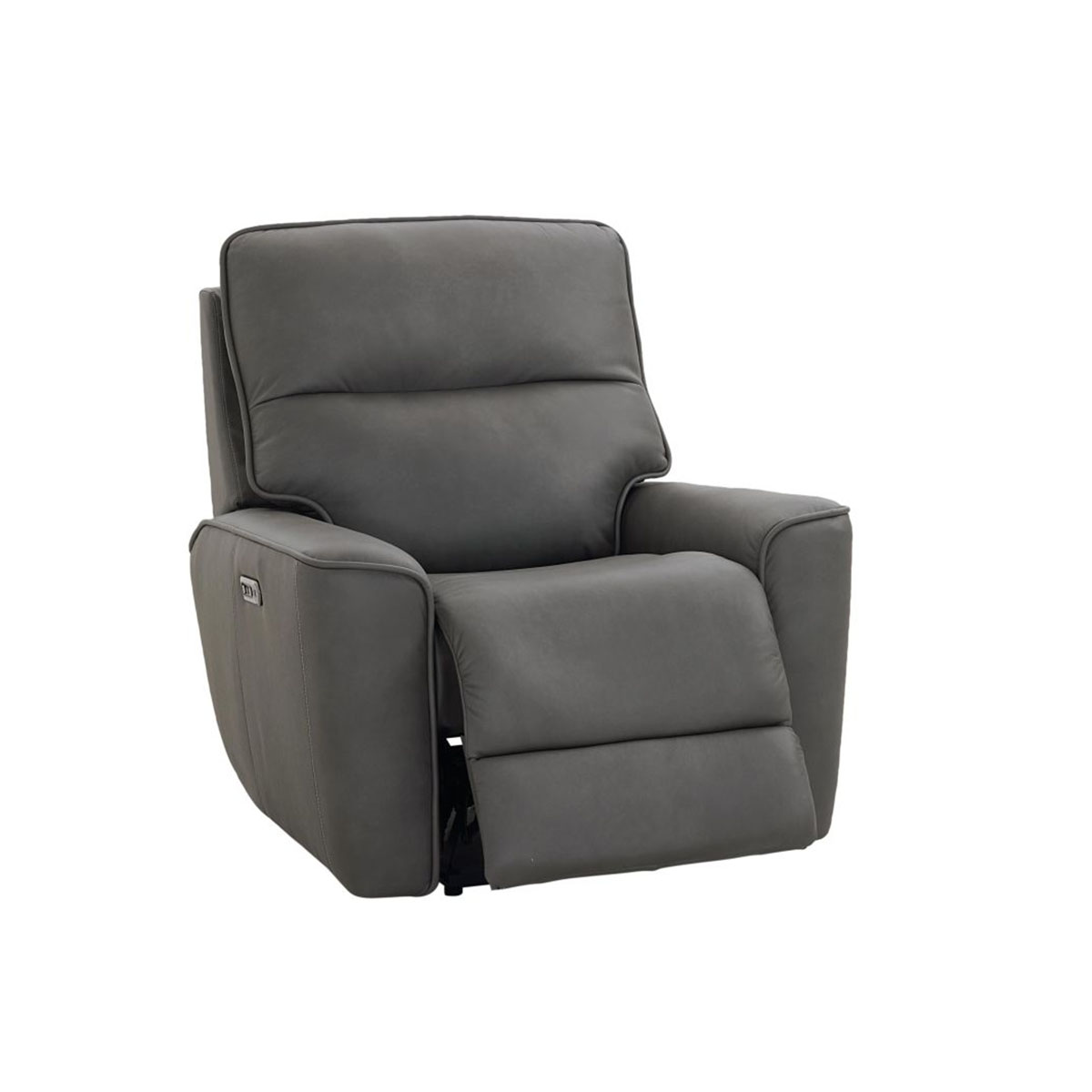KENNETH GUNMETAL WALL RECLINER W/POWER HEADREST