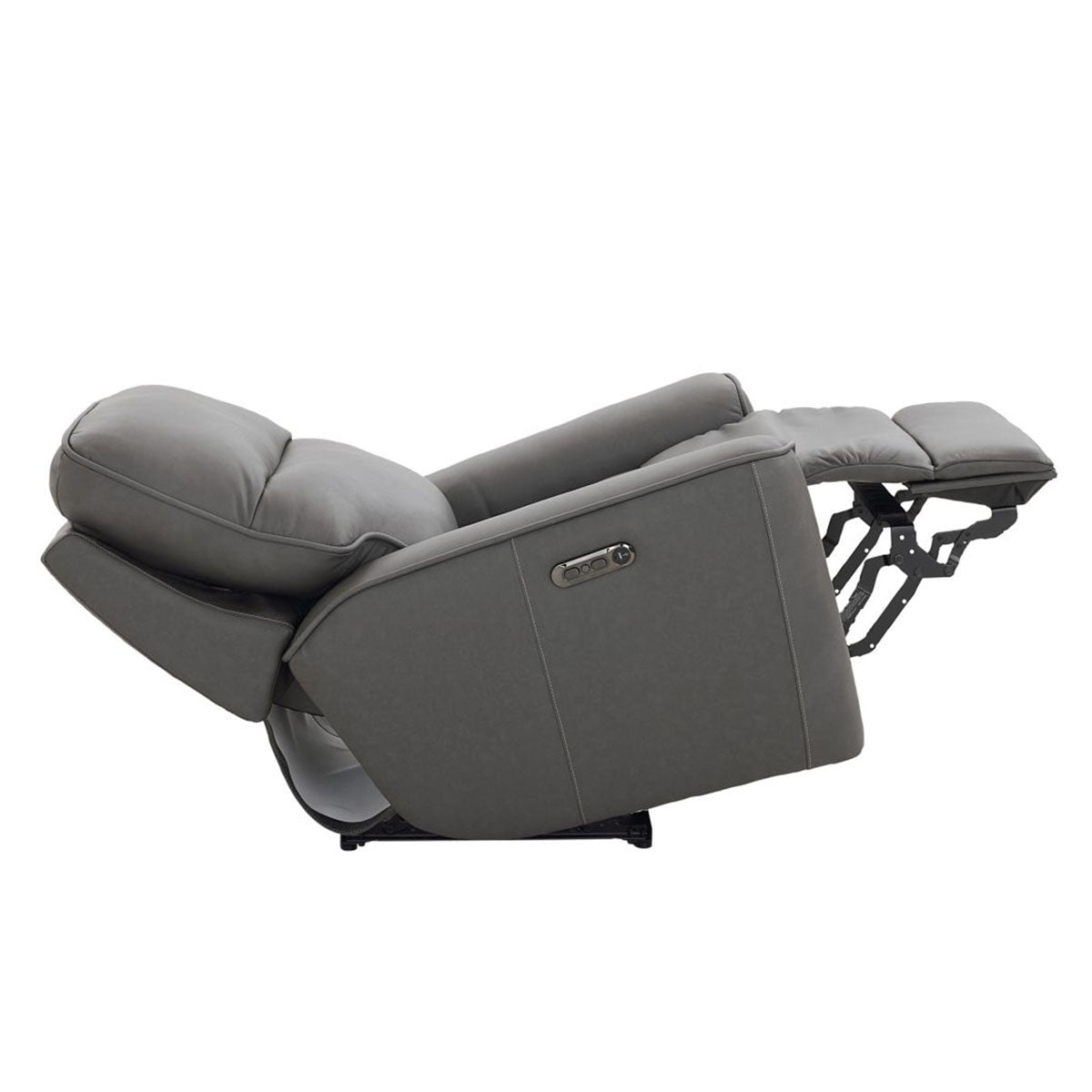 KENNETH GUNMETAL WALL RECLINER W/POWER HEADREST