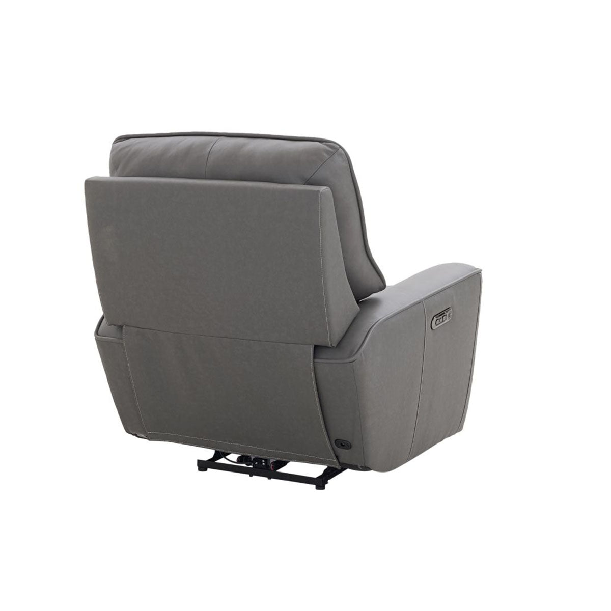 KENNETH GUNMETAL WALL RECLINER W/POWER HEADREST