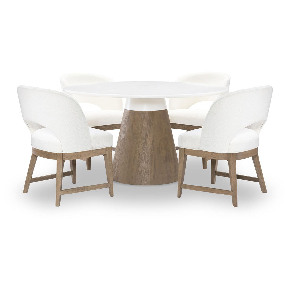 Melrose 54" Rnd 5pc Dining Set