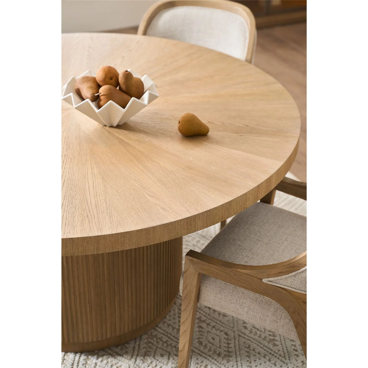 CARMEN TAN 60" ROUND DINING TABLE