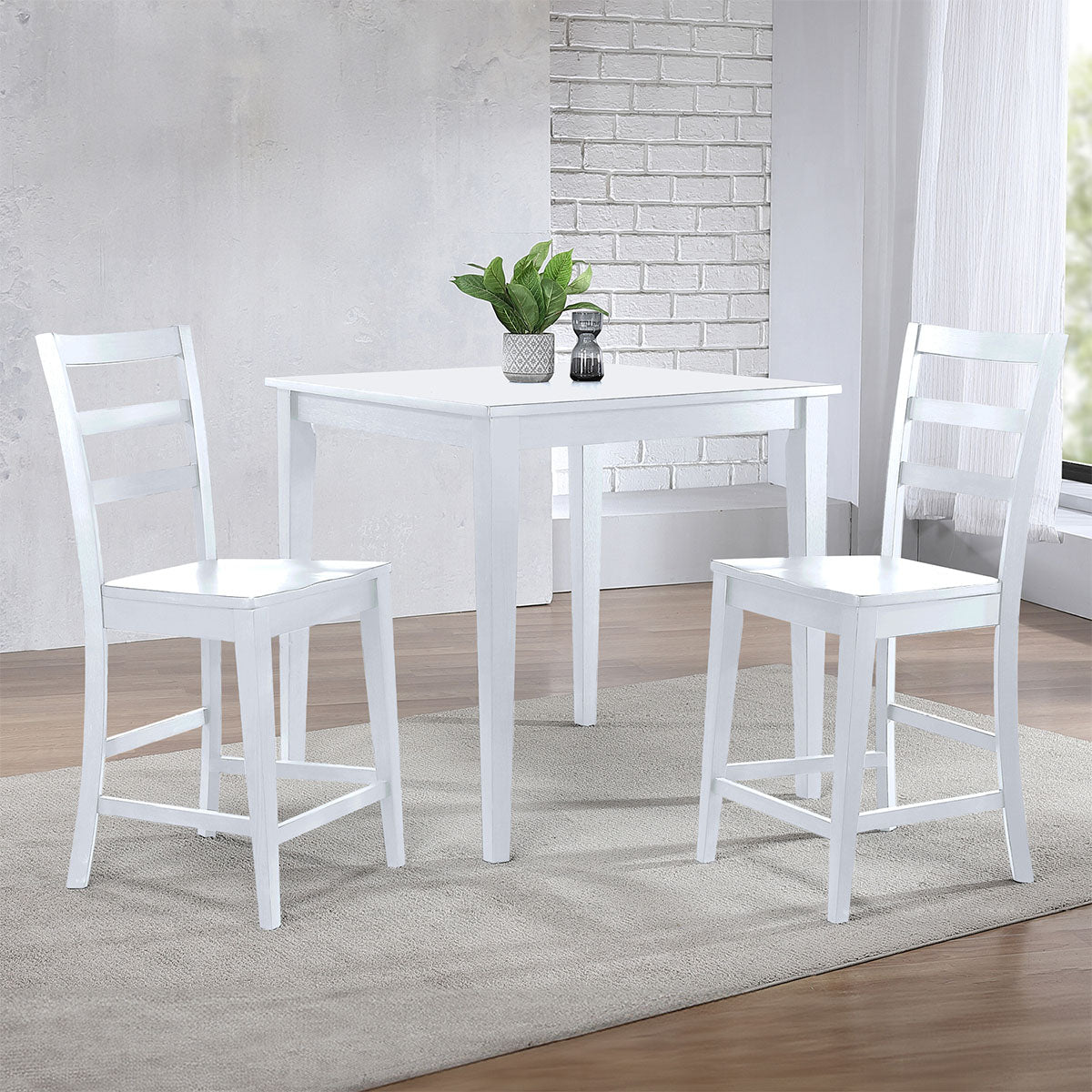 BAY CITY WHT 36" TALL TABLE