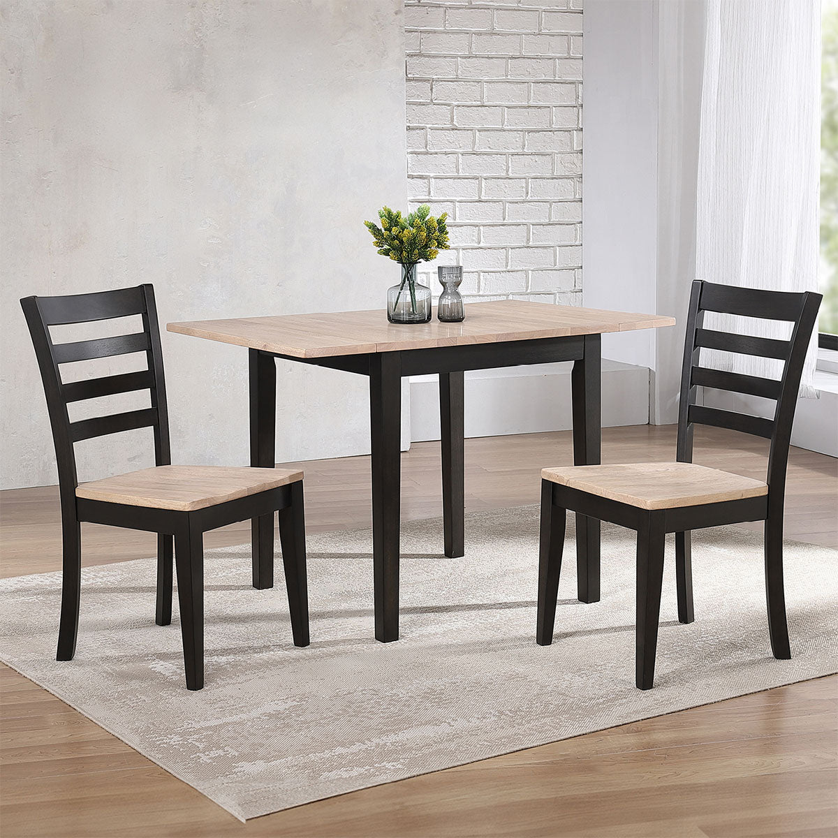 BAY CITY TWO TONE DROP LEAF TABLE