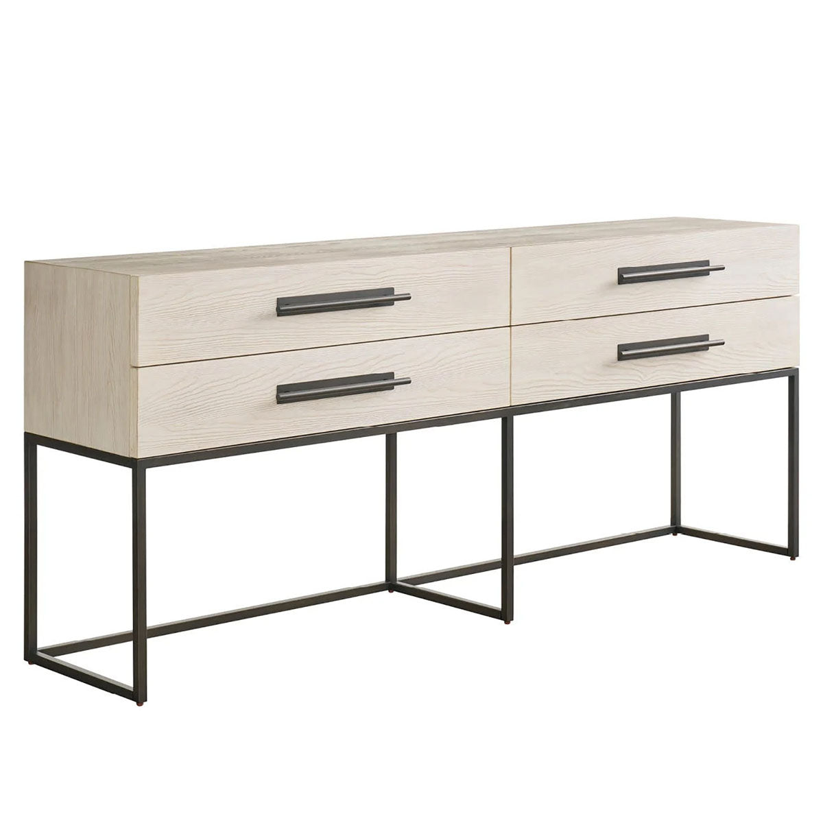RIVER ROCK METAL BASE CONSOLE