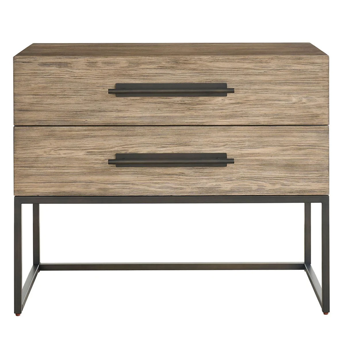 Boulder Metal Base Nightstand