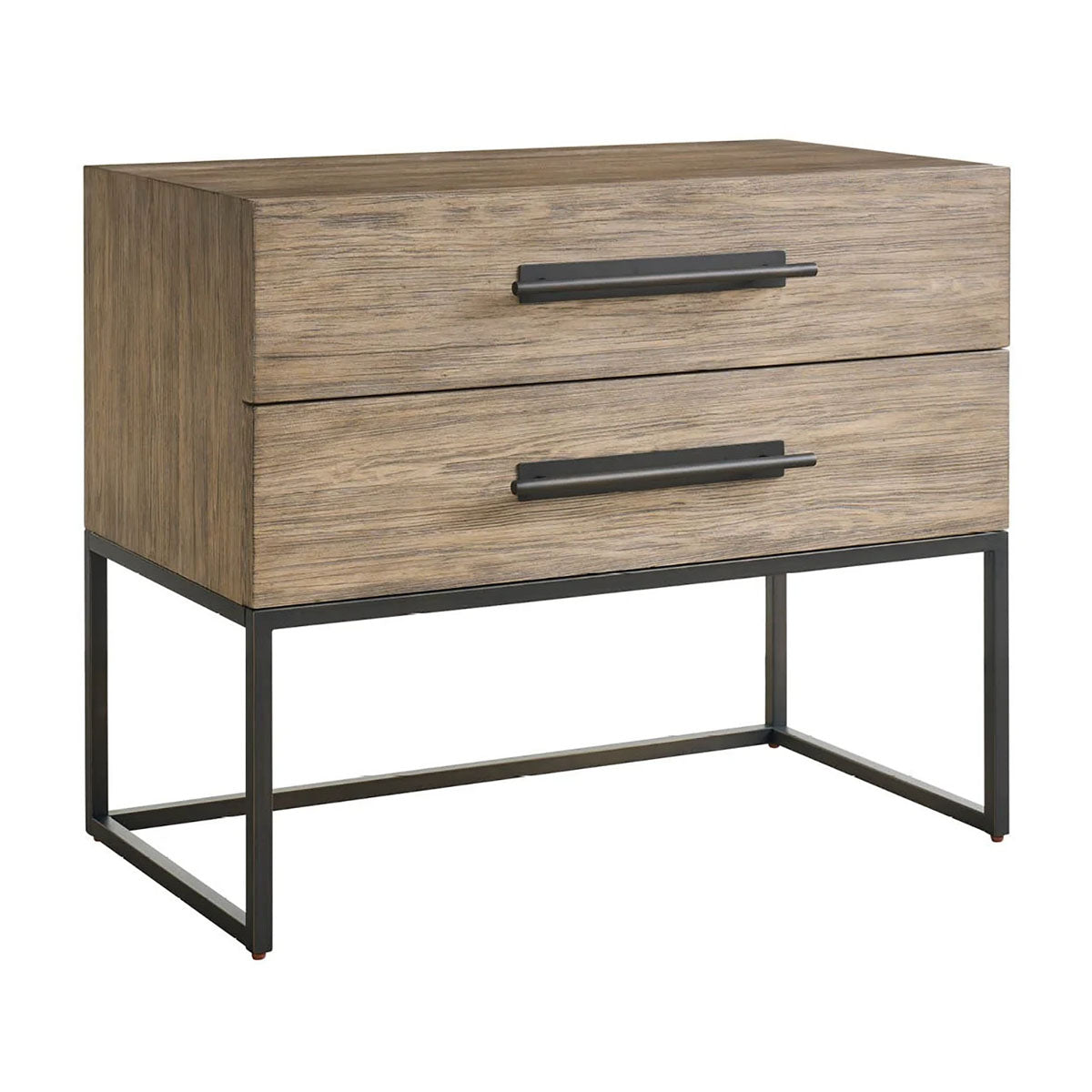 Boulder Metal Base Nightstand