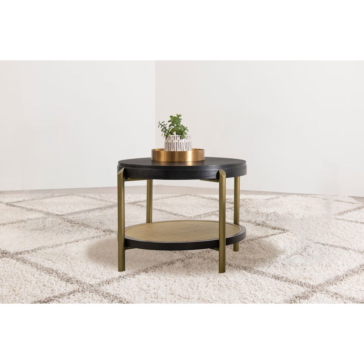 ARINI BLK/SAND END TABLE