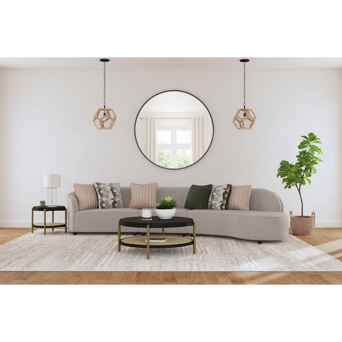 ARINI BLK/SAND COFFEE TABLE